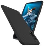 LENUO Twill Texture TPU Case for Huawei Honor 20 – Black