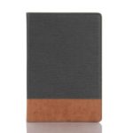 Cross Skin Splicing PU Leather Tablet Shell Case for Huawei MediaPad M6 10.8-inch – Grey