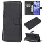 Solid Color Wallet Stand Leather Case for Huawei P Smart+ 2019/Honor 10i – Black