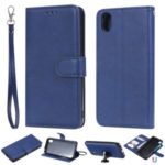 Magnetic Detachable 2-in-1 Leather Wallet Stand Shell for Huawei Honor 8S/Y5 (2019) – Blue