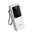 HOCO J41 Dual USB 10000mAh Power Bank Micro USB/Type-C/Lightning Input Phone External Battery – White