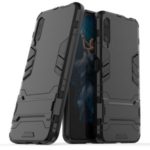 Plastic + TPU Hybrid Phone Case with Kickstand for Huawei Honor 9X Pro – Black