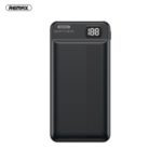 REMAX 20000mAh Power Bank Portable Charger with Dual Outputs and LED Display – Black