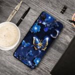 Pattern Printing TPU Phone Cover Case for Xiaomi Redmi Note 7 / Note 7 Pro (India) / Note 7S – Blue Butterfly