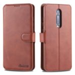 AZNS Leather Wallet Case for Xiaomi Redmi K20 / Mi 9T / Redmi K20 Pro / Mi 9T Pro – Brown