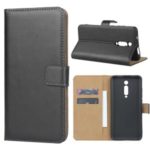 Genuine Leather Wallet Stand Case for Xiaomi Redmi K20 / Mi 9T / Redmi K20 Pro / Mi 9T Pro – Black