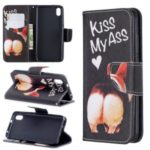 Pattern Printing Leather Wallet Case for Xiaomi Redmi 7A – Kiss My Ass