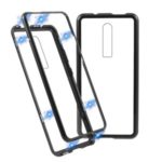 Magnetic Metal Frame + Tempered Glass Detachable Mobile Phone Shell Case for Xiaomi Redmi K20 / Mi 9T / K20 Pro / Mi 9T Pro – Black
