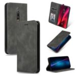 Auto-absorbed Business Style PU Leather Stand Phone Case with Card Slots for Xiaomi Redmi K20 / K20 Pro / Mi 9T / Mi 9T Pro – Black