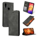 Auto-absorbed Business Style PU Leather Stand Phone Case with Card Slots for Xiaomi Redmi Note 7 / Note 7 Pro (India) – Black