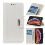 Textured PU Leather Wallet Stand Cover for Xiaomi Mi CC9e / Mi A3 – White