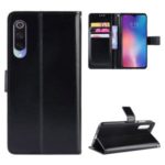 Crazy Horse Texture Wallet Leather Flip Case with Hand Strap Phone Casing for Xiaomi Mi CC9 / Mi CC9 Meitu Edition – Black