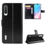 Crazy Horse Leather Wallet Case for Xiaomi Mi A3 / Mi CC9e – Black
