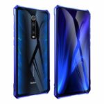 Metal Frame + Glass Back Hybrid Phone Casing for Xiaomi Redmi K20 / Mi 9T / K20 Pro / Mi 9T Pro – Blue