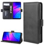 Magnet Adsorption Leather Phone Cover Case Wallet for Xiaomi Redmi 7 – Black