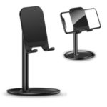 USAMS US-ZJ048 Cell Phone Desk Stand Holder Desktop Portable Universal Phone Holder – Black