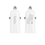 HOCO Z12 Dual USB Ports Rapid Car Charger for iPhone Samsung Huawei etc. – White