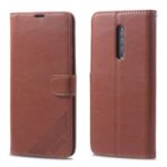 AZNS Leather Wallet Stand Case for vivo X27 Pro – Coffee