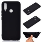 Solid Color Soft Frosted TPU Case for vivo Y17 – Black