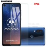 2Pcs/Set 0.25mm 9H Tempered Glass Screen Protective Cover (Arc Edge) for Motorola One Vision/P40