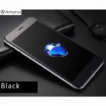 AMORUS 0.3mm 3D Curved Frosted Full Tempered Glass Phone Screen Protector Film for iPhone 6s Plus /6 Plus – Black