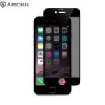 AMORUS for iPhone 6s/6 9H 3D 0.3mm [Anti-spy] Curved Tempered Glass Full Screen Protector – Black