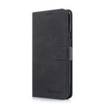 DIAOBAOLEE PU Leather TPU Wallet Stand Cover Stand Casing for OnePlus 7 – Black