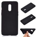 Solid Color Soft Frosted TPU Shell Phone Case for OnePlus 7 – Black