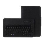 Detachable Bluetooth Keyboard Litchi Grain Leather Stand Flip Case for Samsung Galaxy Tab A 10.1 (2019) T510/T515 – Black