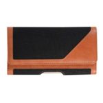Leather Belt Clip Holster Pouch Case iPhone Huawei Samsung LG Etc 5.0-inch Smartphone – Black