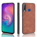 PU Leather Coated TPU Back Phone Casing for Infinix Smart3 Plus X627 – Brown