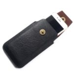 4.7 inch PU Leather Phone Pouch Waist Bag, Size: 15 x 8.5 x 2cm – Black
