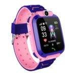 Q12 Kids Smart Watch LBS Anti-lost IPX4 Waterproof Multifunction Children Digital Wristwatch Watch Phone – Pink
