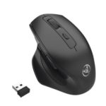 HXSJ T28 Vertical Wireless Silent Rechargeable Mouse – Black