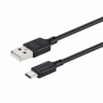MOMAX 0.3M USB Type-C to USB-A Data Sync Charger Cable for Samsung Huawei Xiaomi – Black