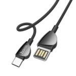 HOCO U62 Nylon Braid USB-A Reversible 3A Fast Charging Type-C Data Cable 1.2m – Black