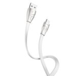 HOCO U57 Micro USB 1.2m Twisting Charging Data Cable for Huawei Xiaomi OnePlus Etc. – White