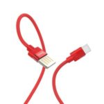 HOCO U55 Outstanding Charging Data Cable Type-C Cord for Samsung Huawei Xiaomi Etc. – Red