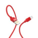 HOCO U55 Outstanding Charging Data Cable for Micro USB 1.2m for Huawei Xiaomi OnePlus Etc. – Red
