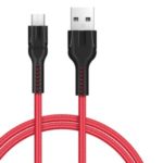 HOCO U31 Micro USB Cable Rapid Charging Cord 2.4A 1m for Huawei Xiaomi OnePlus Etc. – Red