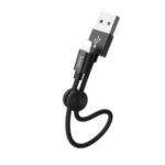 HOCO X35 2.4A Fast Charging Lightning 8-pin Data Cable 25cm – Black