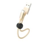 HOCO X35 Nylon Braid 3A Fast Charging Type-C Data Cable 25cm – Gold