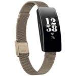 Milanese Stainless Steel Magnetic Watch Wrist Strap for Fitbit Inspire/Inspire HR – Mocha Gold