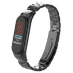 Solid Stainless Steel Metal Smart Watch Band for Xiaomi Mi Smart Band 4 – Black