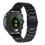 Solid Stainless Steel Wrist Watch Strap Band for Garmin Forerunner 245 – Black