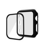 Electroplating PC+Tempered Glass Watch Screen Protector Film for Apple Watch Series 4 40mm