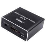 4Kx2K HDMI to HDMI Optical Fiber TOSLINK SPDIF+ Stereo 3.5mm Extractor HDMI Audio Distributor Adapter Converter