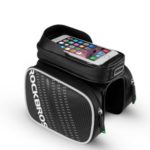 ROCKBROS 6.2-inch Bicycle Bag Top Tube Bike Bag Front Frame Handlebar Bag Touch Screen Cycling Bag – Meteor