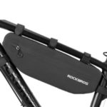 ROCKBROS 3L Cycling Bicycle Bags Top Tube Front Frame Bag Waterproof Triangle Pannier Bike Bag – Black