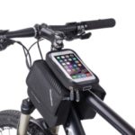 ROCKBROS 6.0-inch Bike Frame Bag Bicycle Top Tube Pouch Bag Touch Screen Phone Holder Bike Bag
